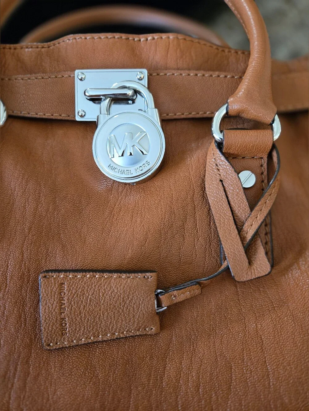 EUC MICHAEL Michael Kors Hamilton Large Soft Leather Satchel/Tote